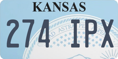 KS license plate 274IPX