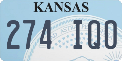 KS license plate 274IQO