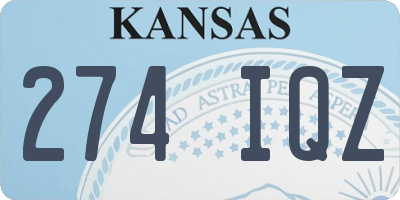 KS license plate 274IQZ