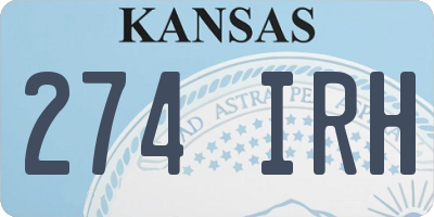 KS license plate 274IRH