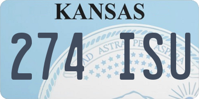 KS license plate 274ISU