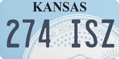 KS license plate 274ISZ