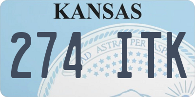 KS license plate 274ITK