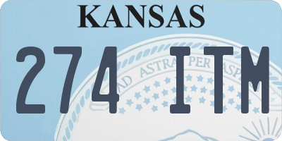 KS license plate 274ITM