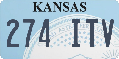 KS license plate 274ITV