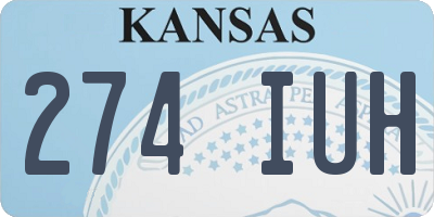 KS license plate 274IUH