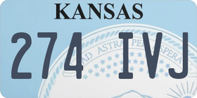 KS license plate 274IVJ