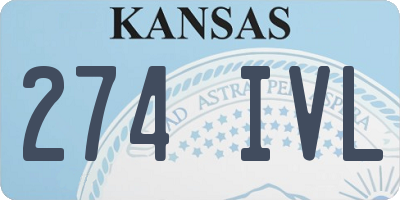 KS license plate 274IVL