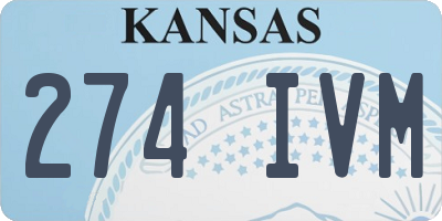 KS license plate 274IVM