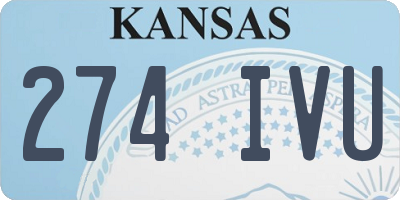 KS license plate 274IVU