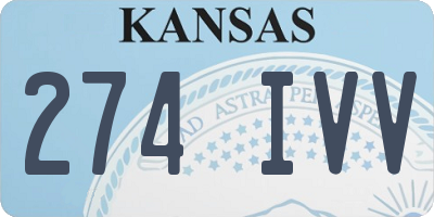 KS license plate 274IVV
