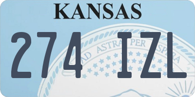 KS license plate 274IZL
