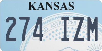 KS license plate 274IZM