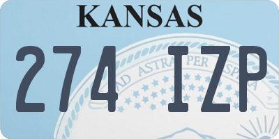 KS license plate 274IZP