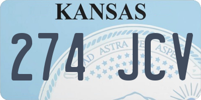 KS license plate 274JCV