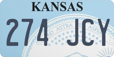 KS license plate 274JCY
