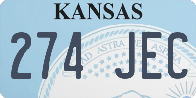 KS license plate 274JEC