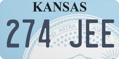 KS license plate 274JEE