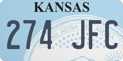 KS license plate 274JFC