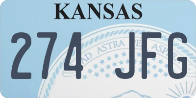 KS license plate 274JFG