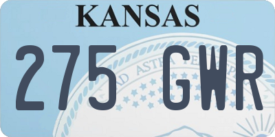 KS license plate 275GWR