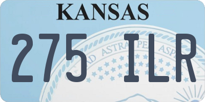 KS license plate 275ILR