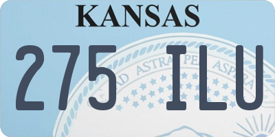 KS license plate 275ILU