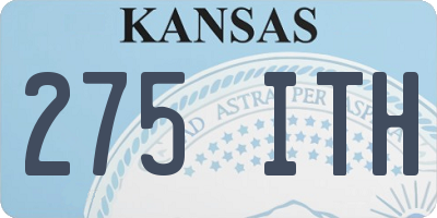 KS license plate 275ITH
