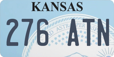 KS license plate 276ATN