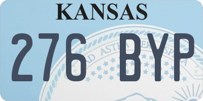 KS license plate 276BYP