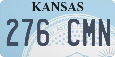 KS license plate 276CMN