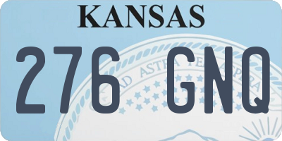 KS license plate 276GNQ
