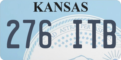 KS license plate 276ITB