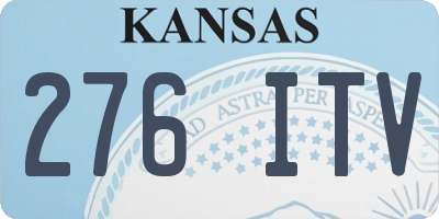KS license plate 276ITV