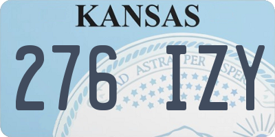 KS license plate 276IZY