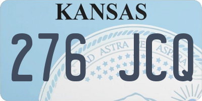 KS license plate 276JCQ