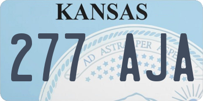 KS license plate 277AJA