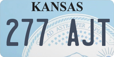 KS license plate 277AJT