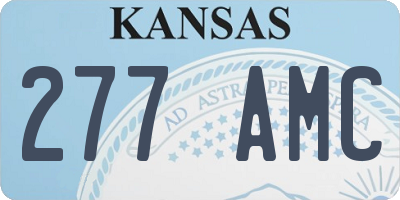 KS license plate 277AMC
