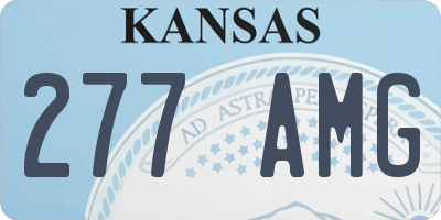 KS license plate 277AMG