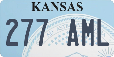 KS license plate 277AML
