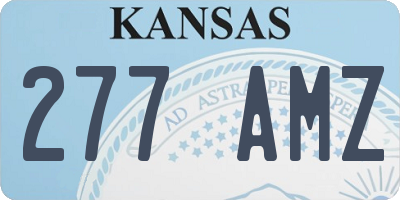 KS license plate 277AMZ