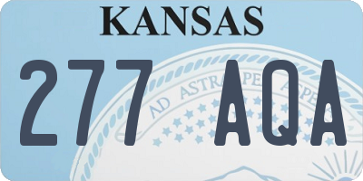 KS license plate 277AQA