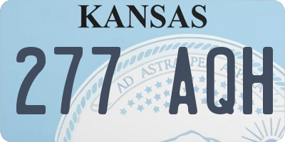 KS license plate 277AQH