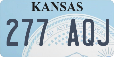 KS license plate 277AQJ