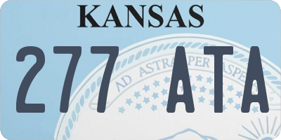 KS license plate 277ATA