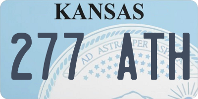 KS license plate 277ATH