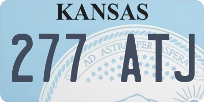 KS license plate 277ATJ