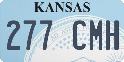 KS license plate 277CMH