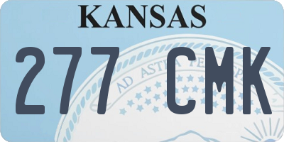 KS license plate 277CMK